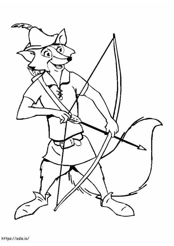 Robin Hood3 kleurplaat