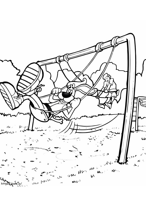Playground Swings coloring page