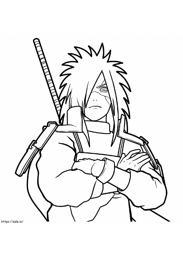 Madara Uchiha Naruto Gambar Mewarnai