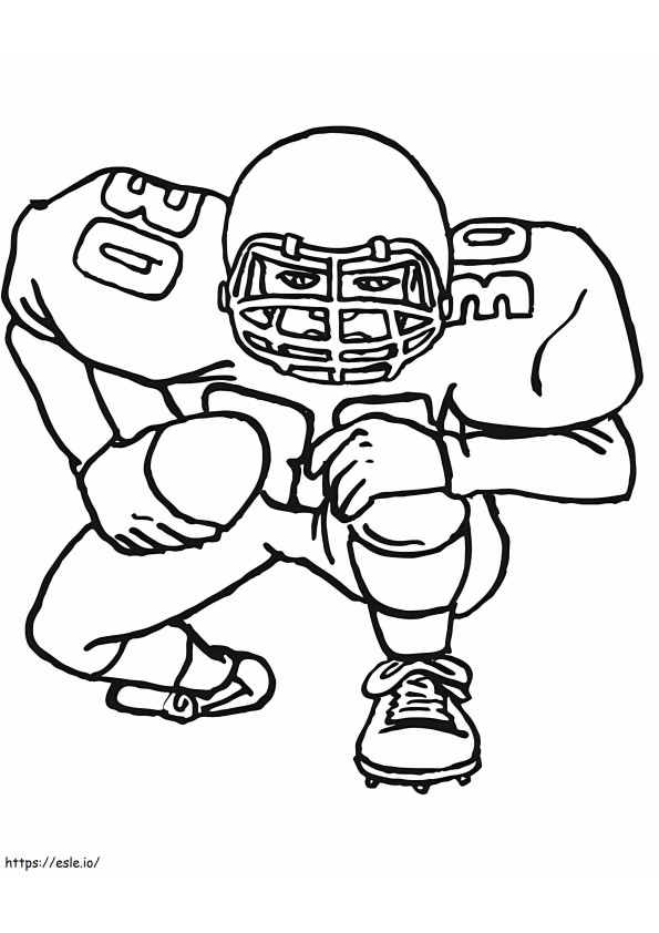 Amazing Football Player coloring page