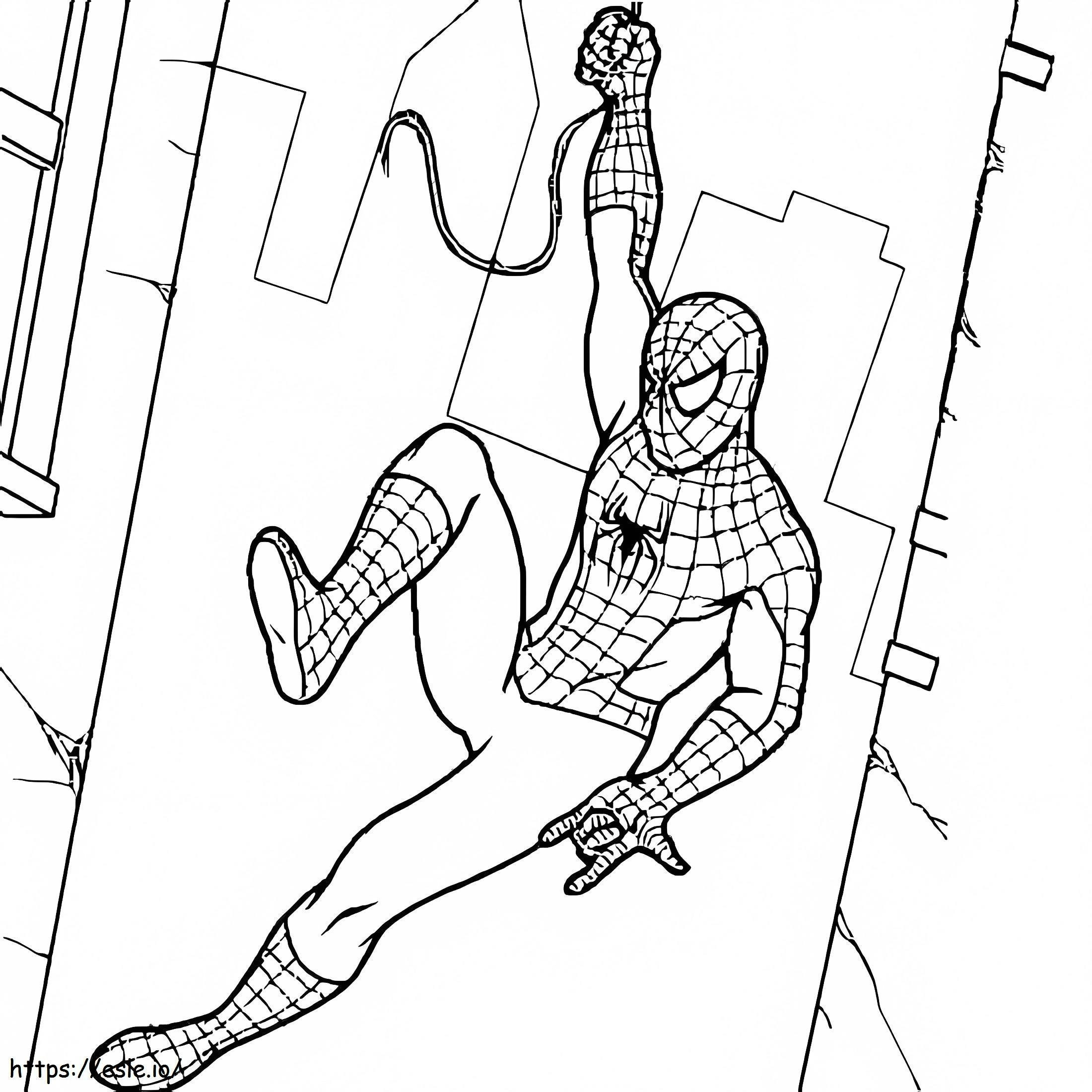 Spiderman 8 värityskuva