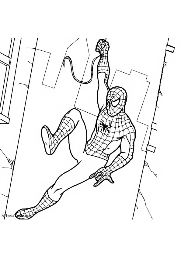 Spiderman 8 värityskuva