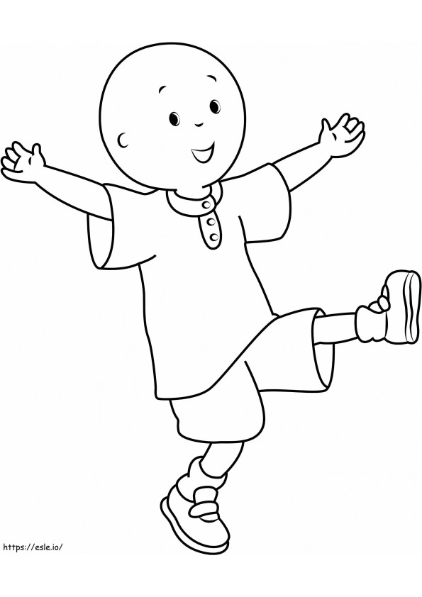 1530757523 Caillou Having Funa4 coloring page