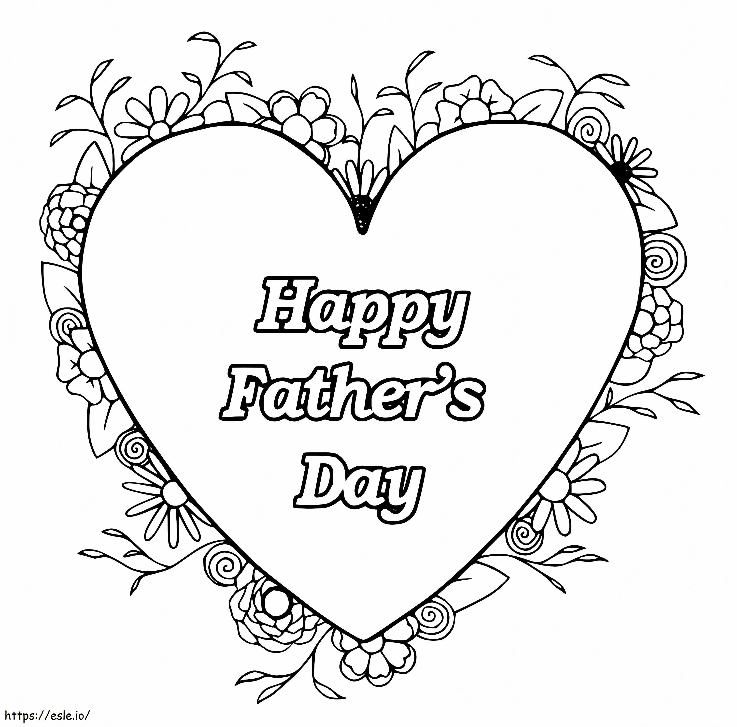 Happy Fathers Day 8 coloring page