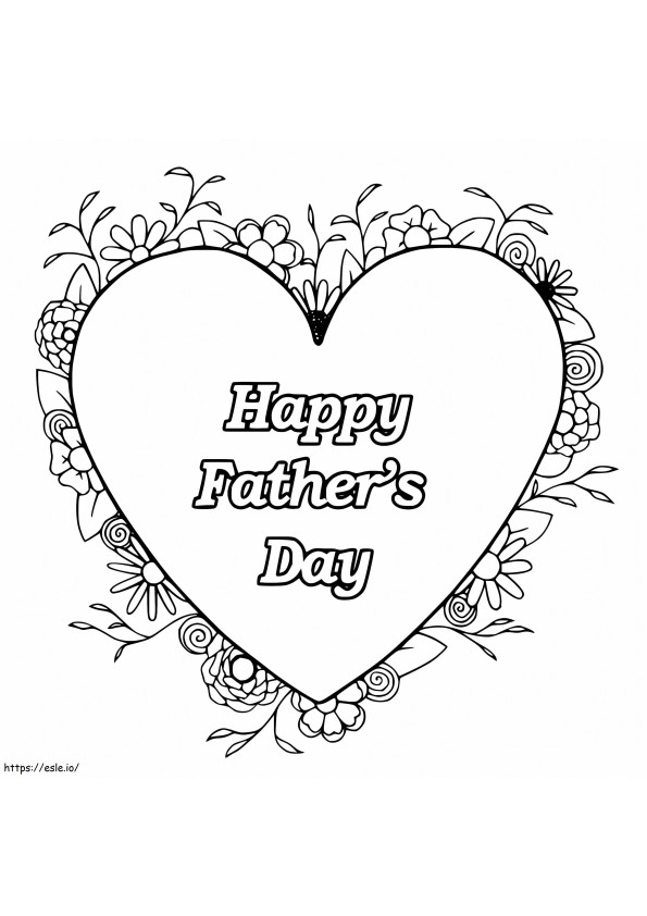 Happy Fathers Day 8 coloring page