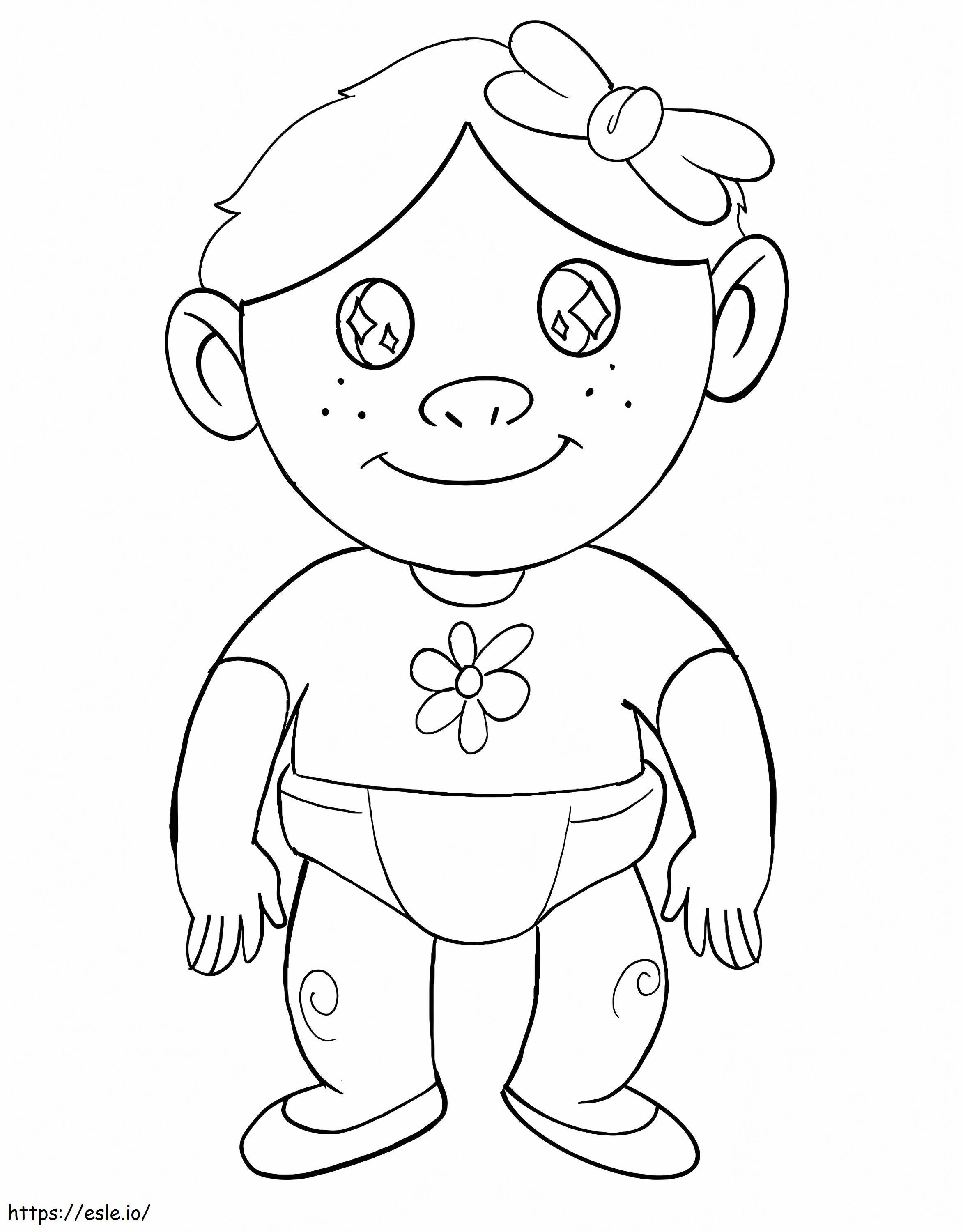Normal Baby Girl coloring page
