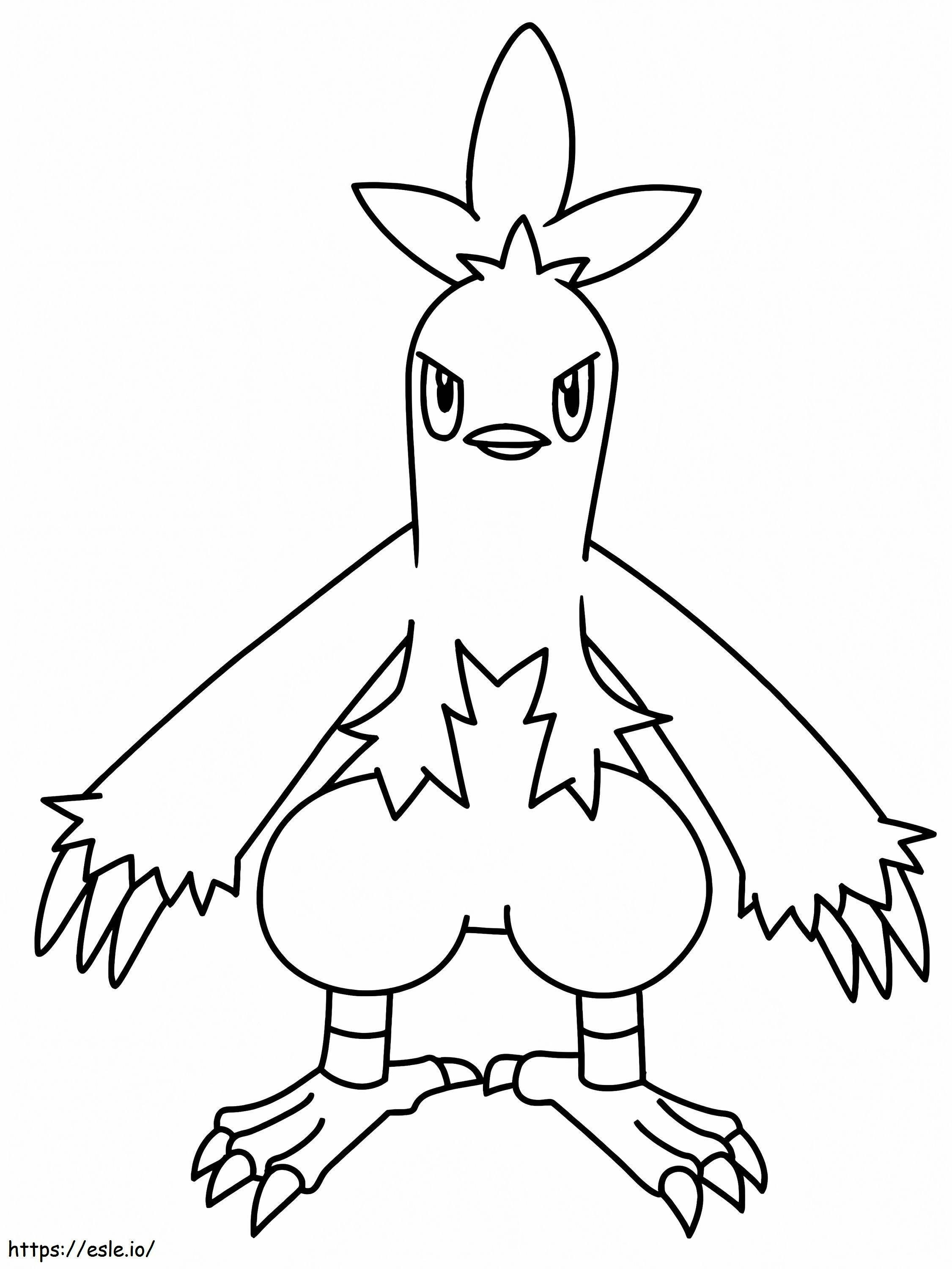 Combusken Gen 3 Pokémon ausmalbilder