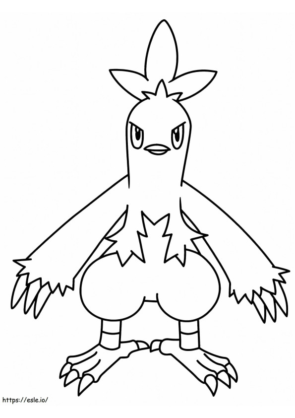 Combusken Gen 3 Pokémon ausmalbilder