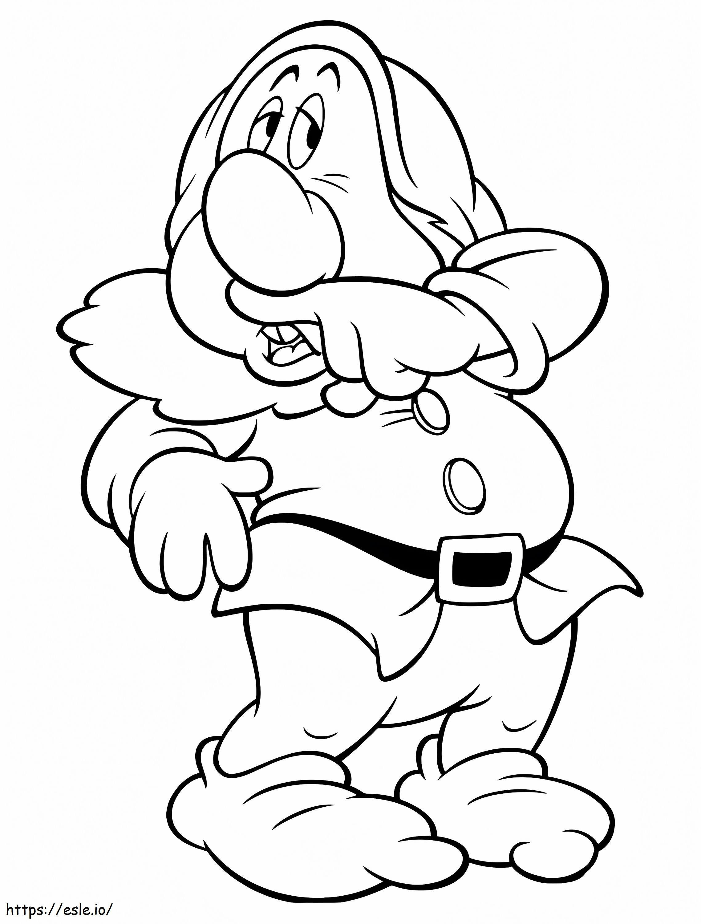 Sneezy Dwarf 1 coloring page