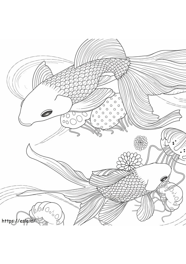 1530150883 Golden Fish1 coloring page