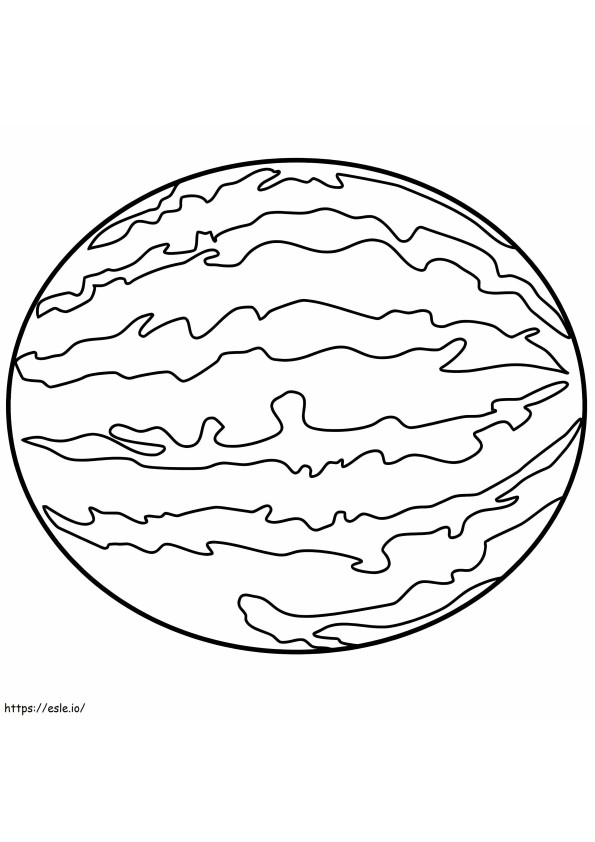 Basic Watermelon coloring page