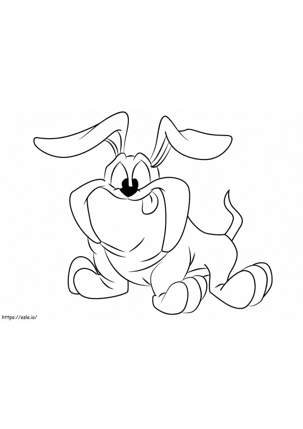 Barky Marky From Tiny Toon Adventures coloring page