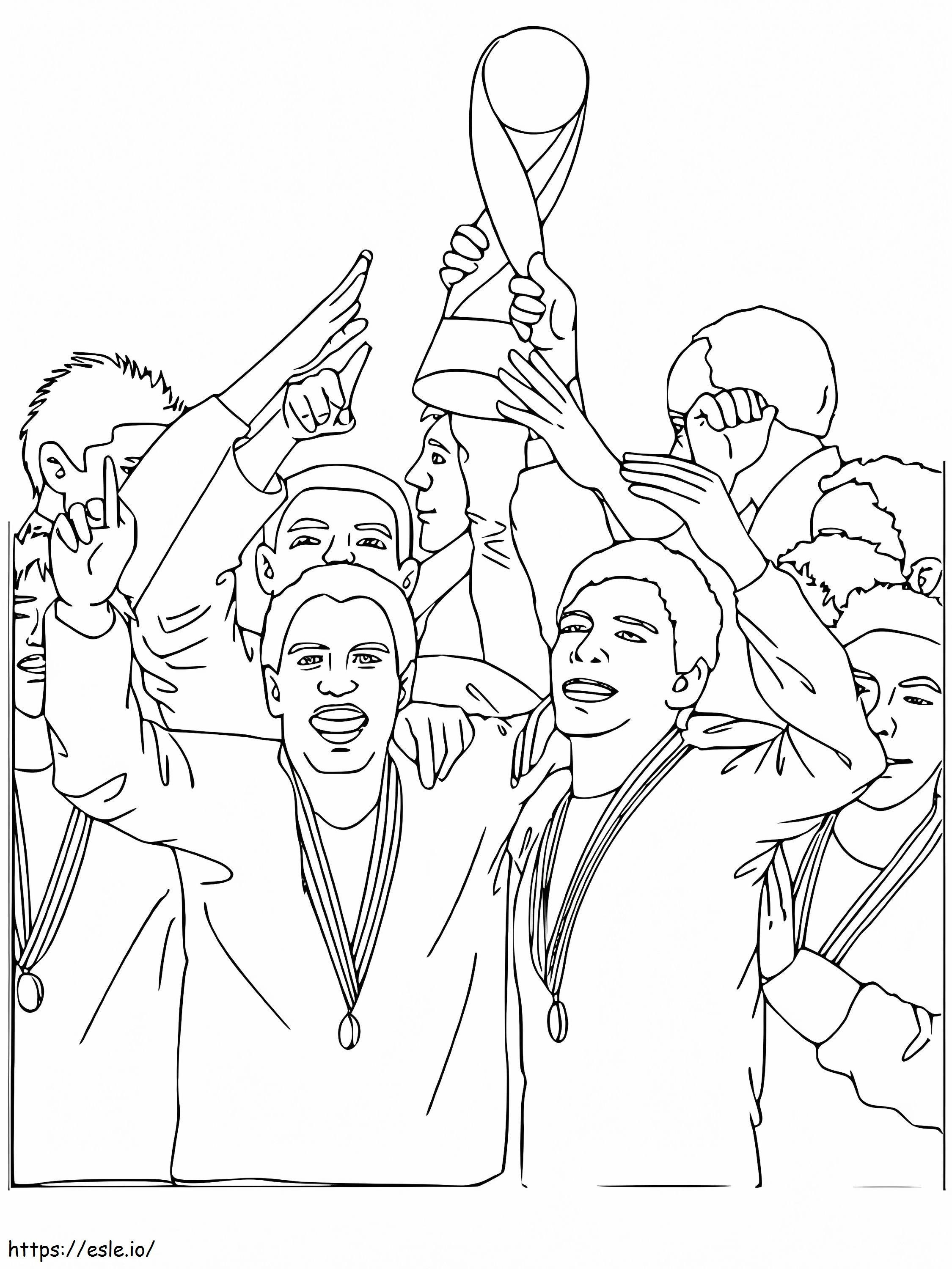 The World Cup Trophy 2 coloring page