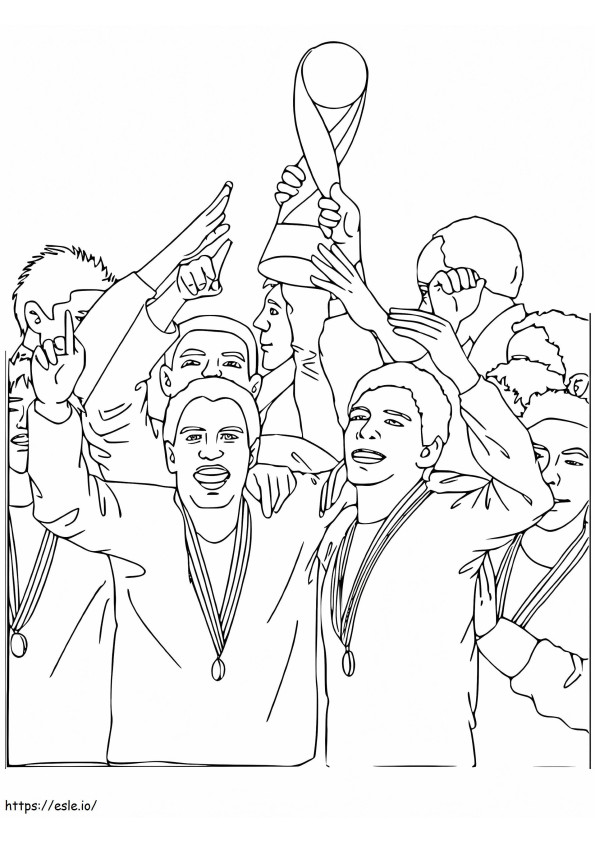 The World Cup Trophy 2 coloring page