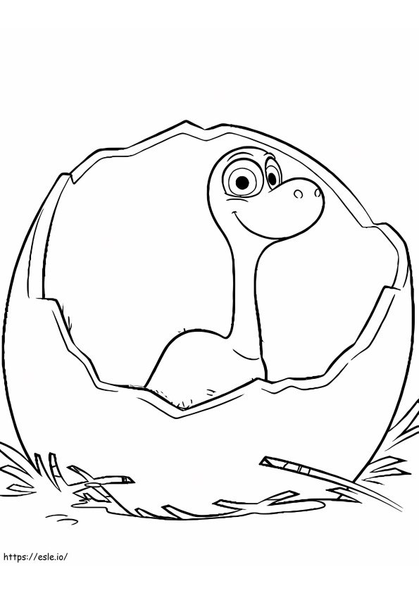 Arlo In Egg coloring page