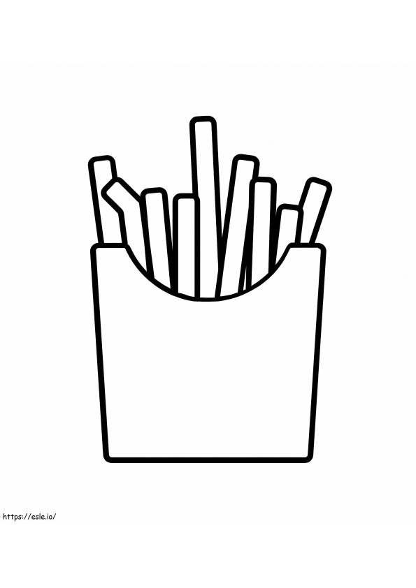 French Fries 11 coloring page
