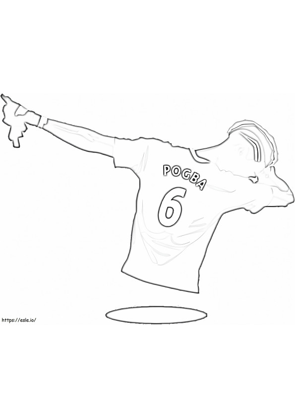 Paul Pogba 4 coloring page
