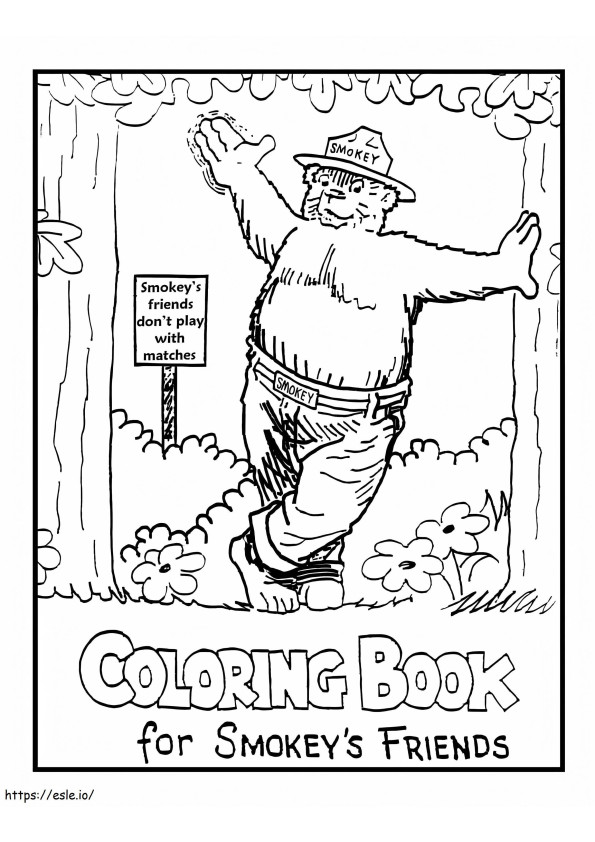 Smokey Bear coloring page