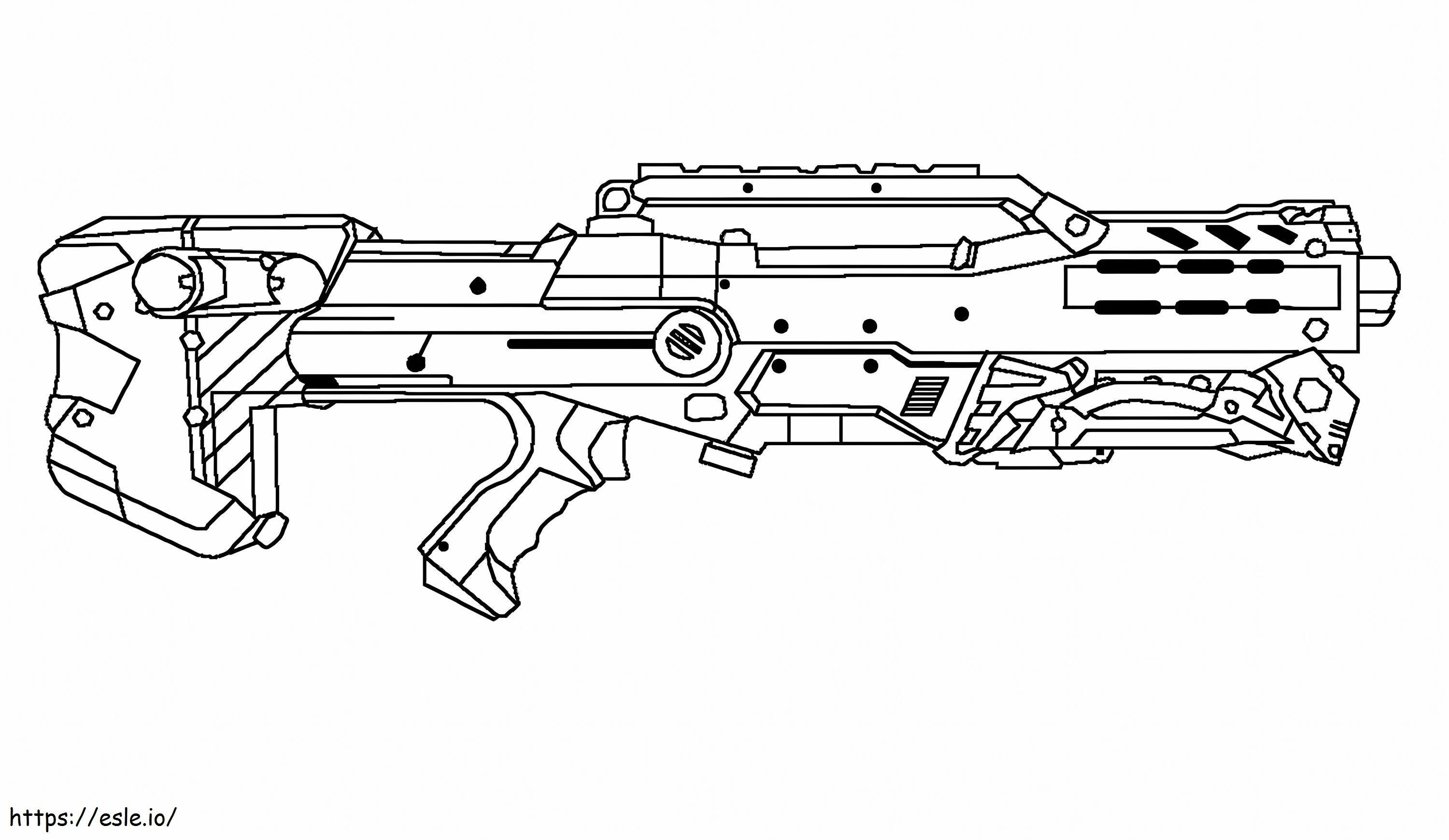 Supernauwkeurige Nerf-pistolen kleurplaat kleurplaat