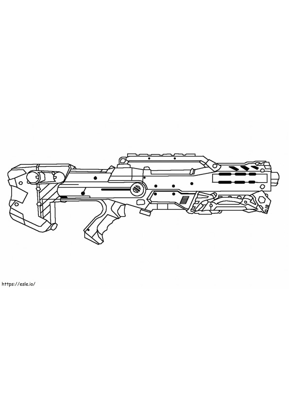 Supernauwkeurige Nerf-pistolen kleurplaat