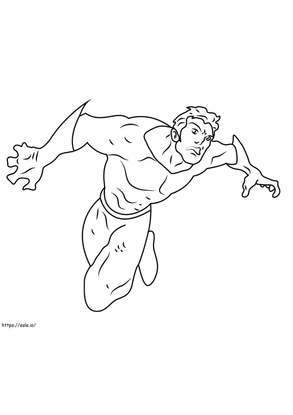 Coloriage Aquaman 16 à imprimer dessin