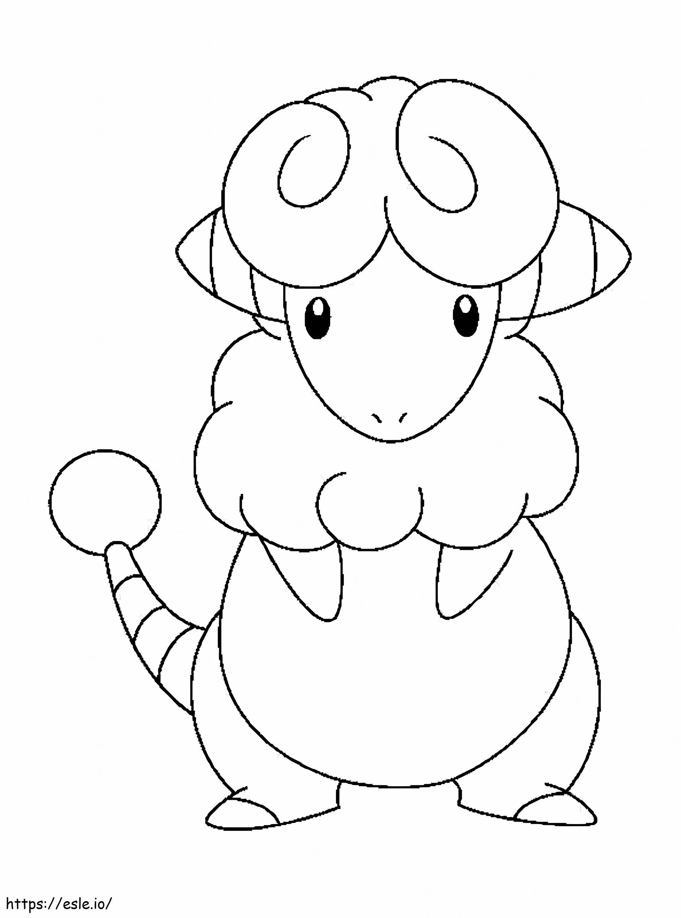 Flaffy And Pokemon coloring page