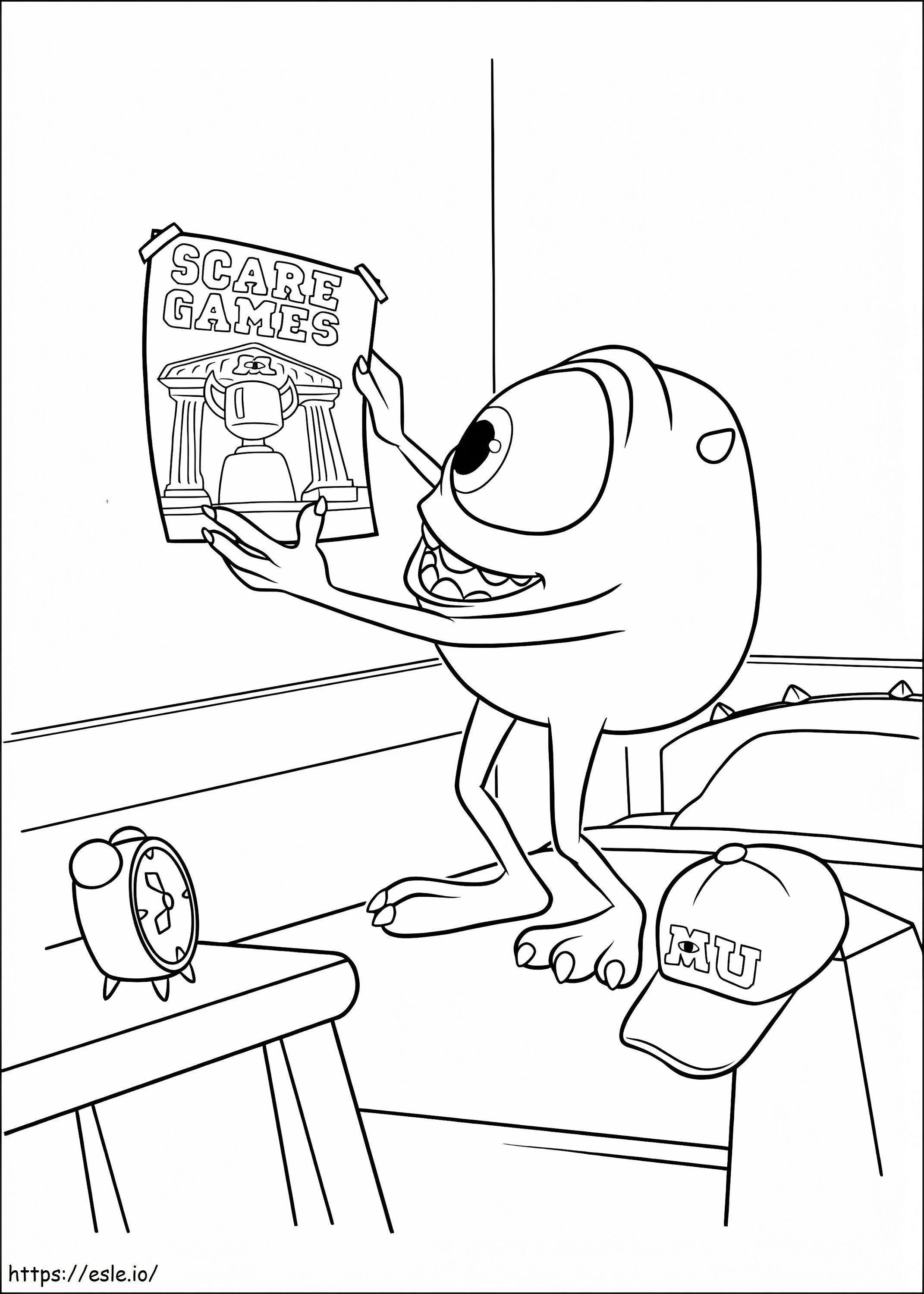 Mike From Monsters University coloring page