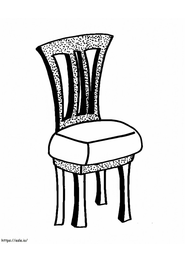 Bezpłatne krzesło kolorowanka