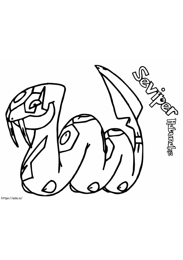 Seviper-Pokémon 1 ausmalbilder