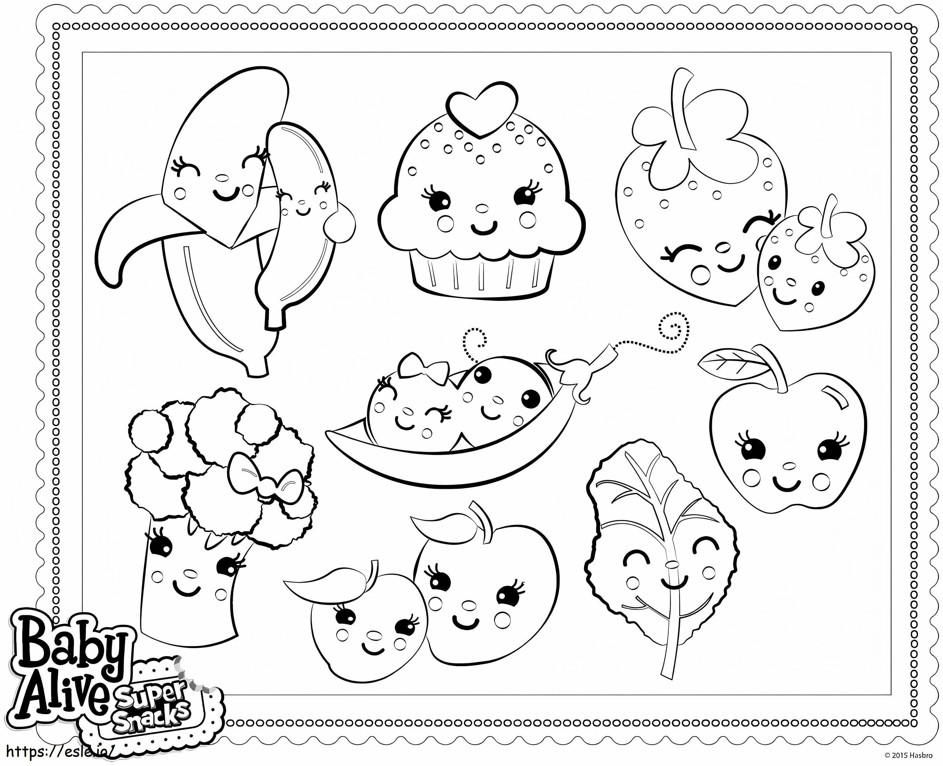 Baby Alive Super Snacks coloring page