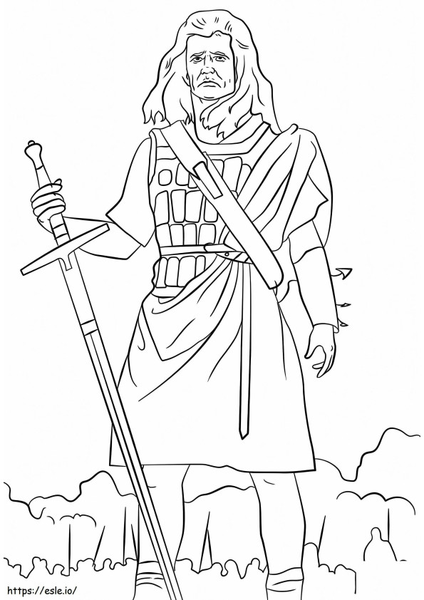 William Wallace coloring page