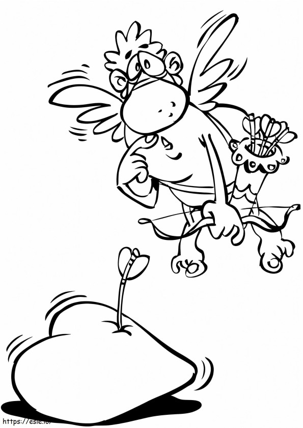 Cartoon Cupid coloring page
