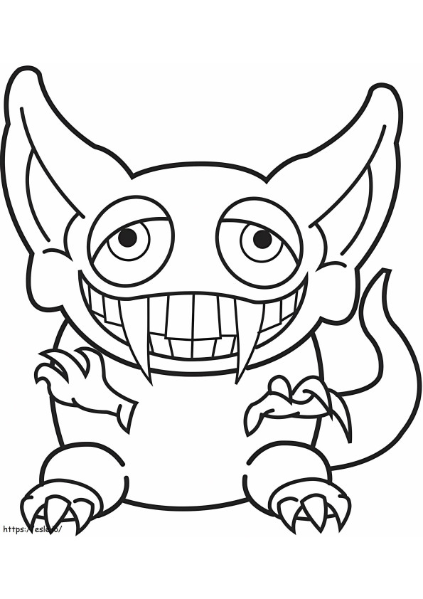 Funny Chibi Elf coloring page