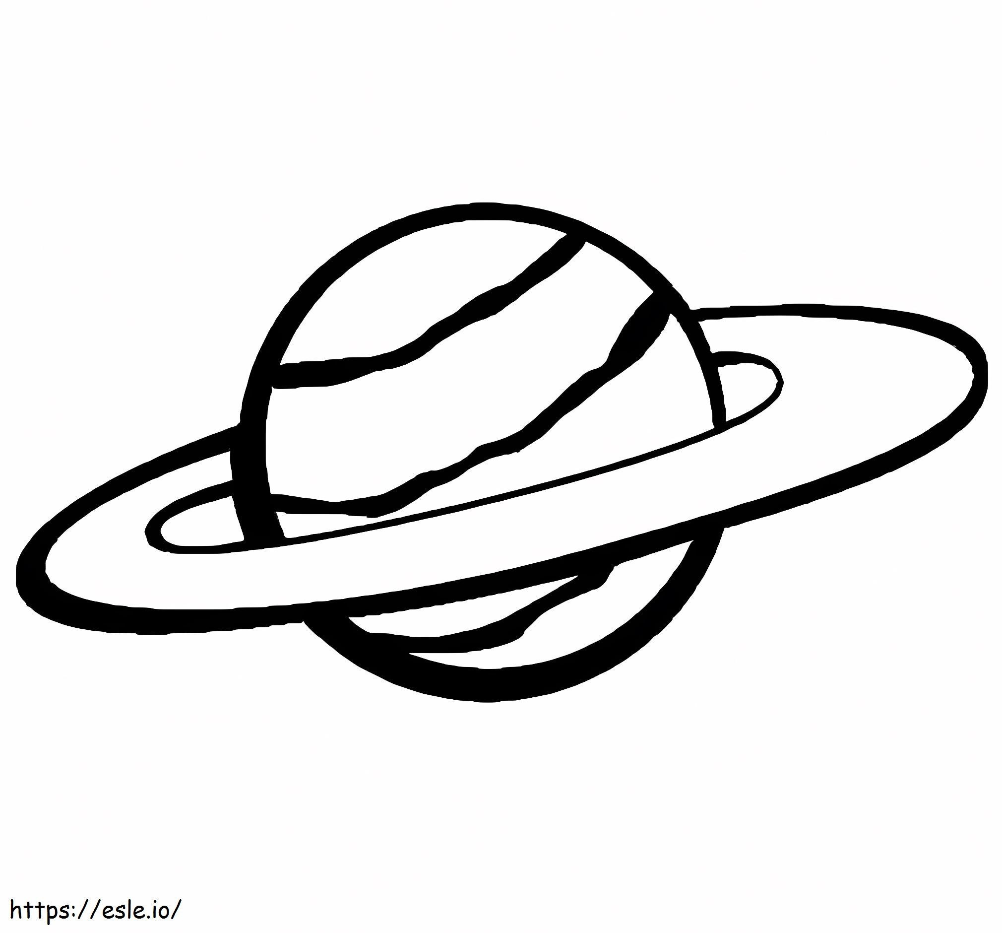 Saturno 1 para colorir