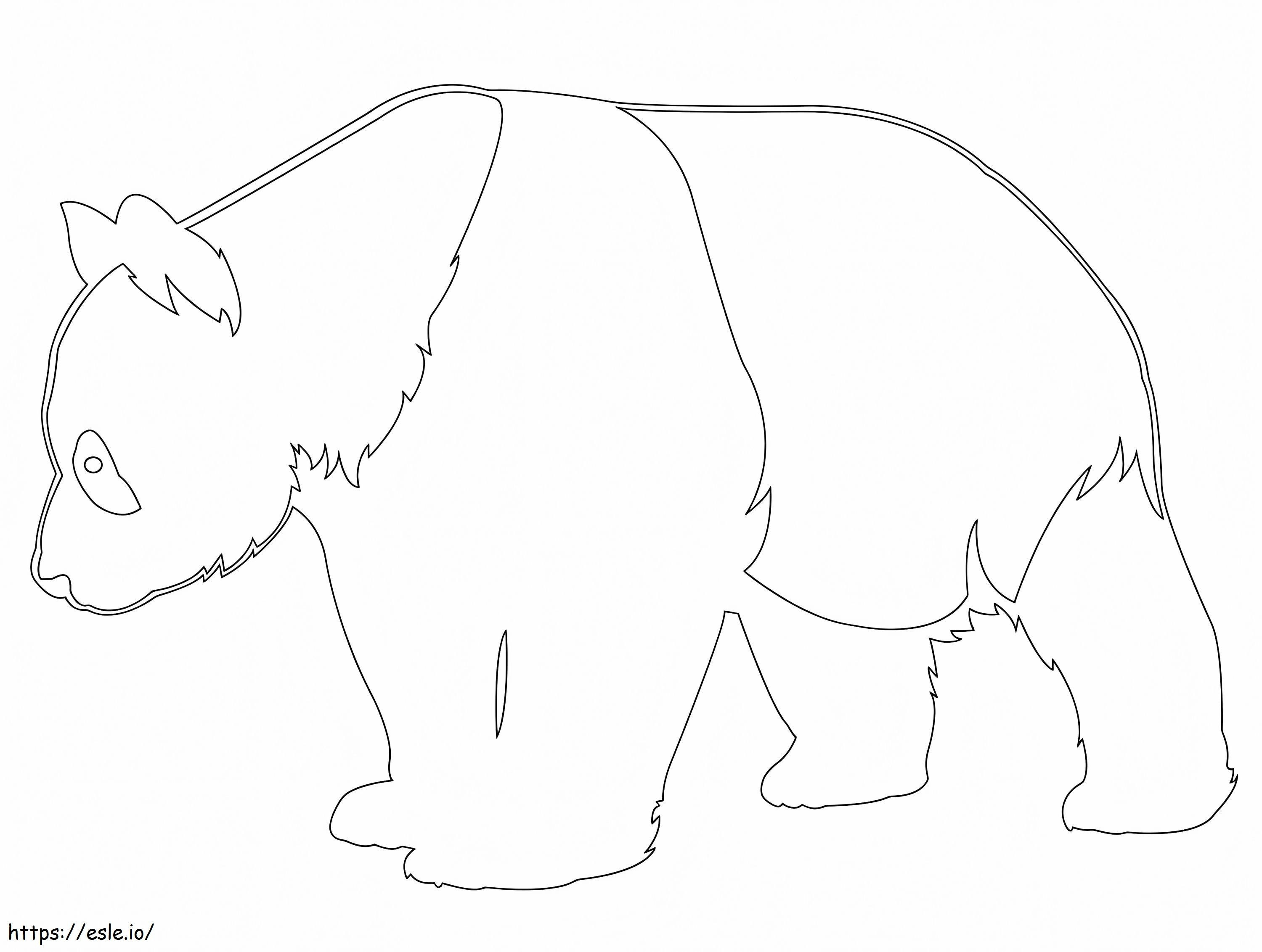 Giant Panda Outline coloring page