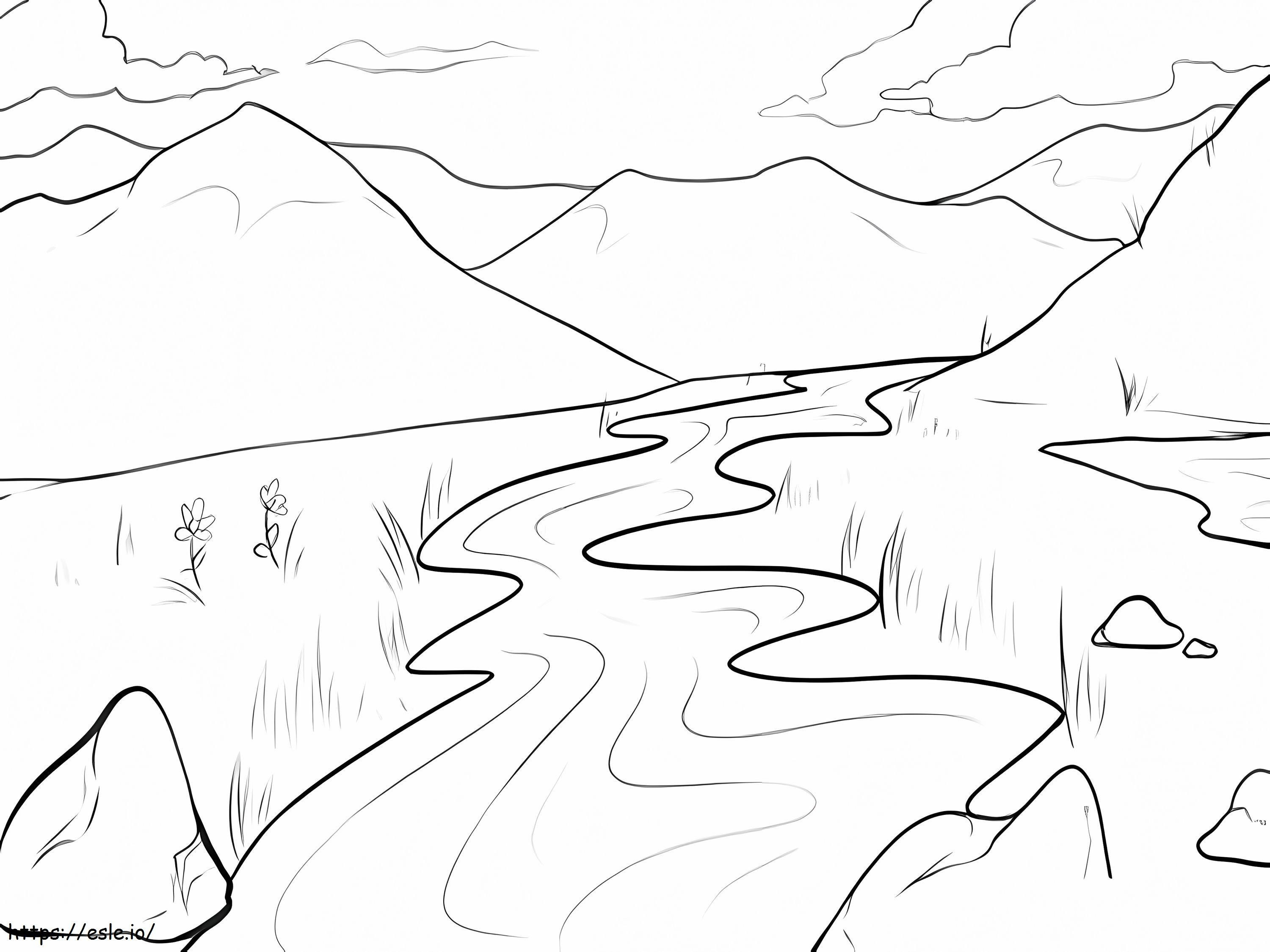 Free River coloring page