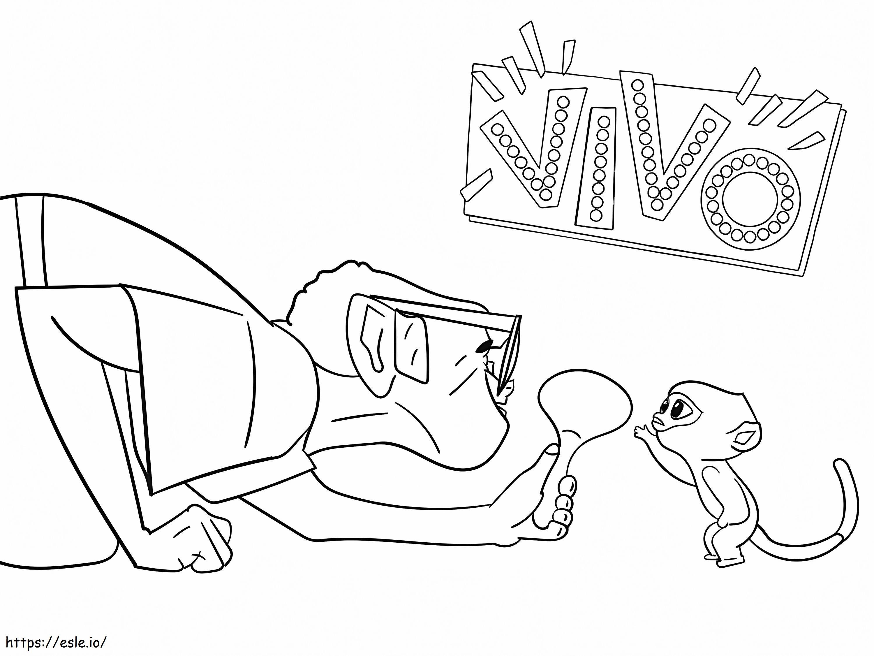 Andrés And Vivo coloring page
