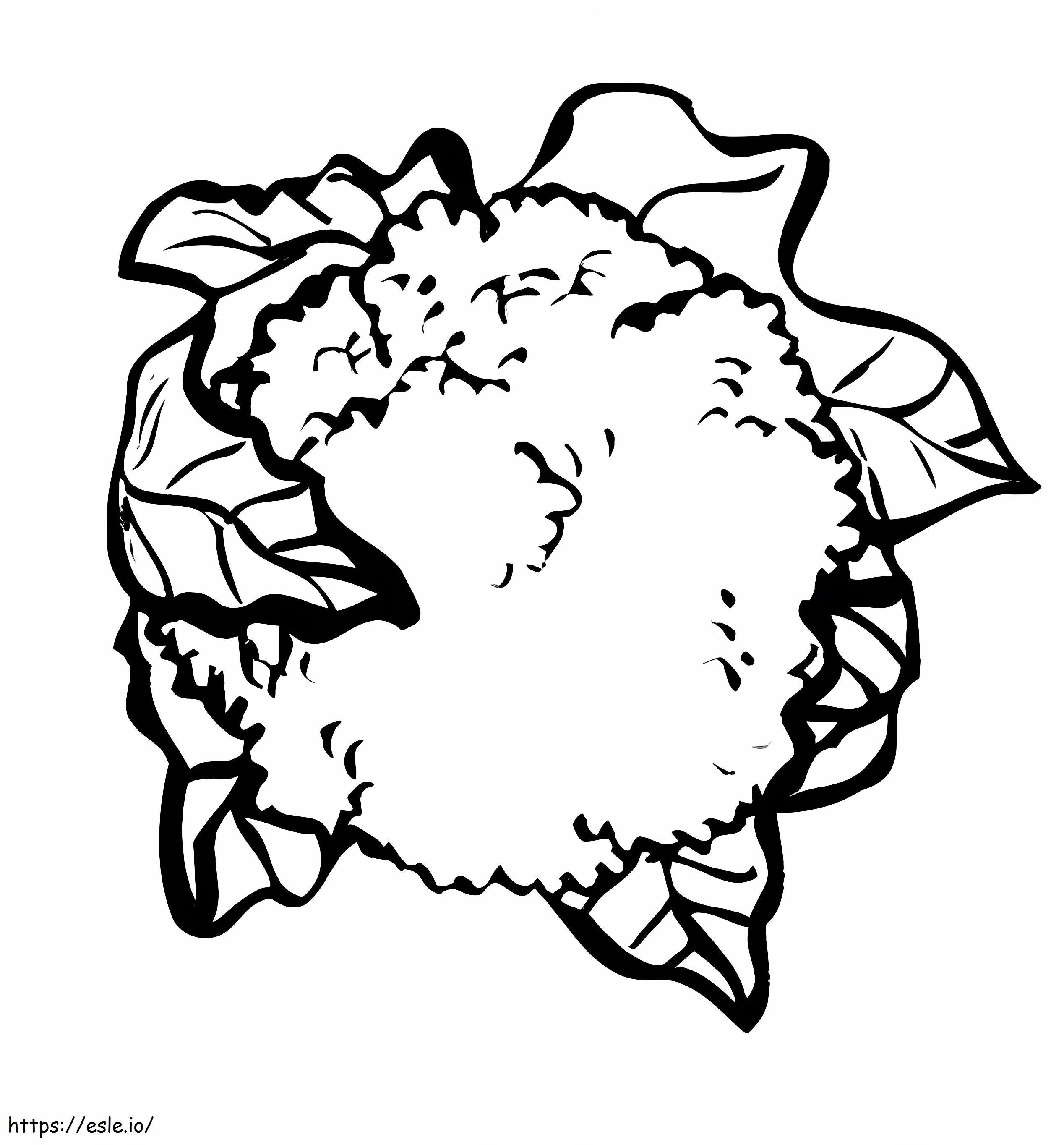 Coloriage Chou-fleur 1 à imprimer dessin