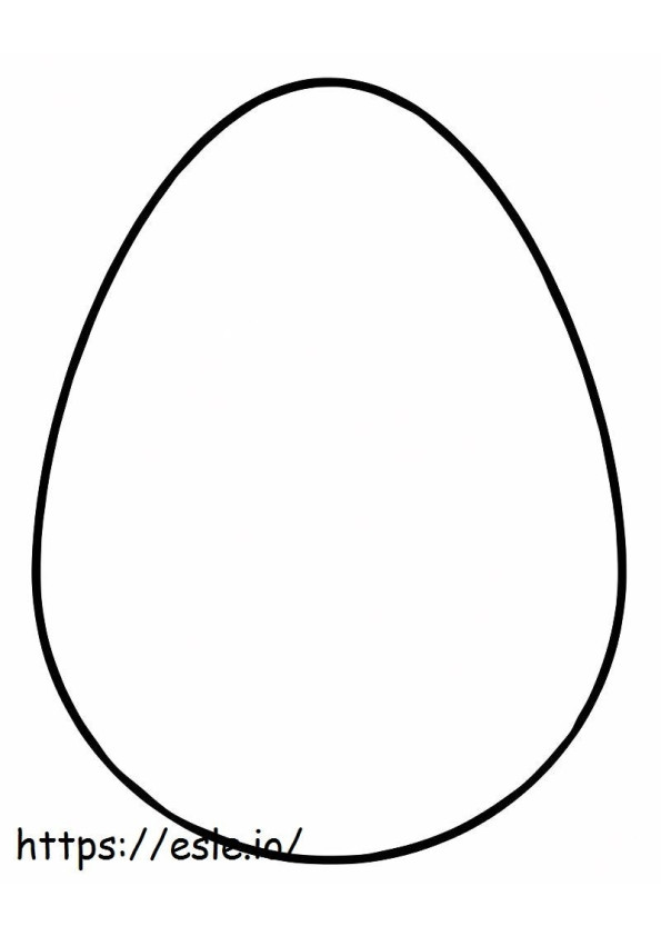 Easy Egg coloring page