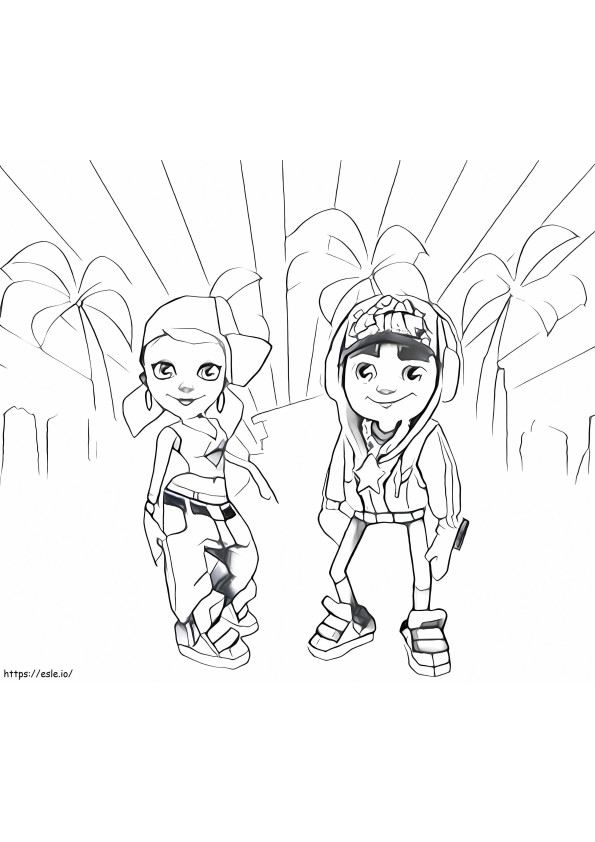 Jake And Tricky coloring page