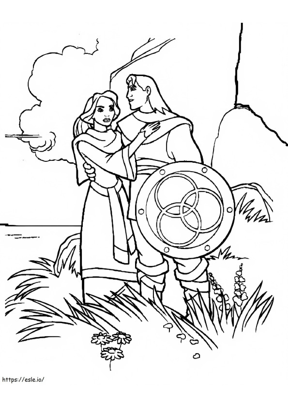 Quest For Camelot 4 coloring page