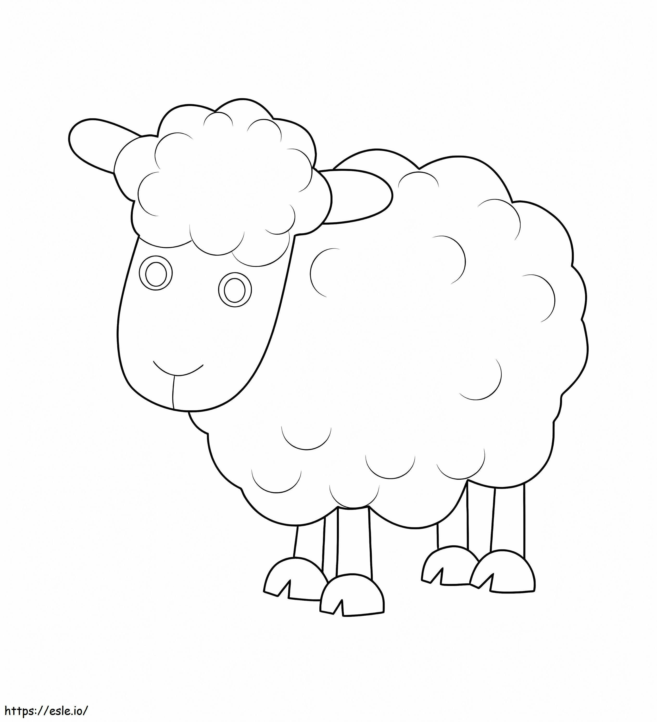 Perfect Sheep coloring page