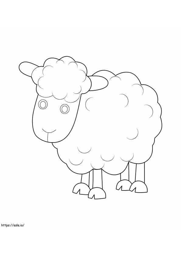 Perfecte schapen kleurplaat