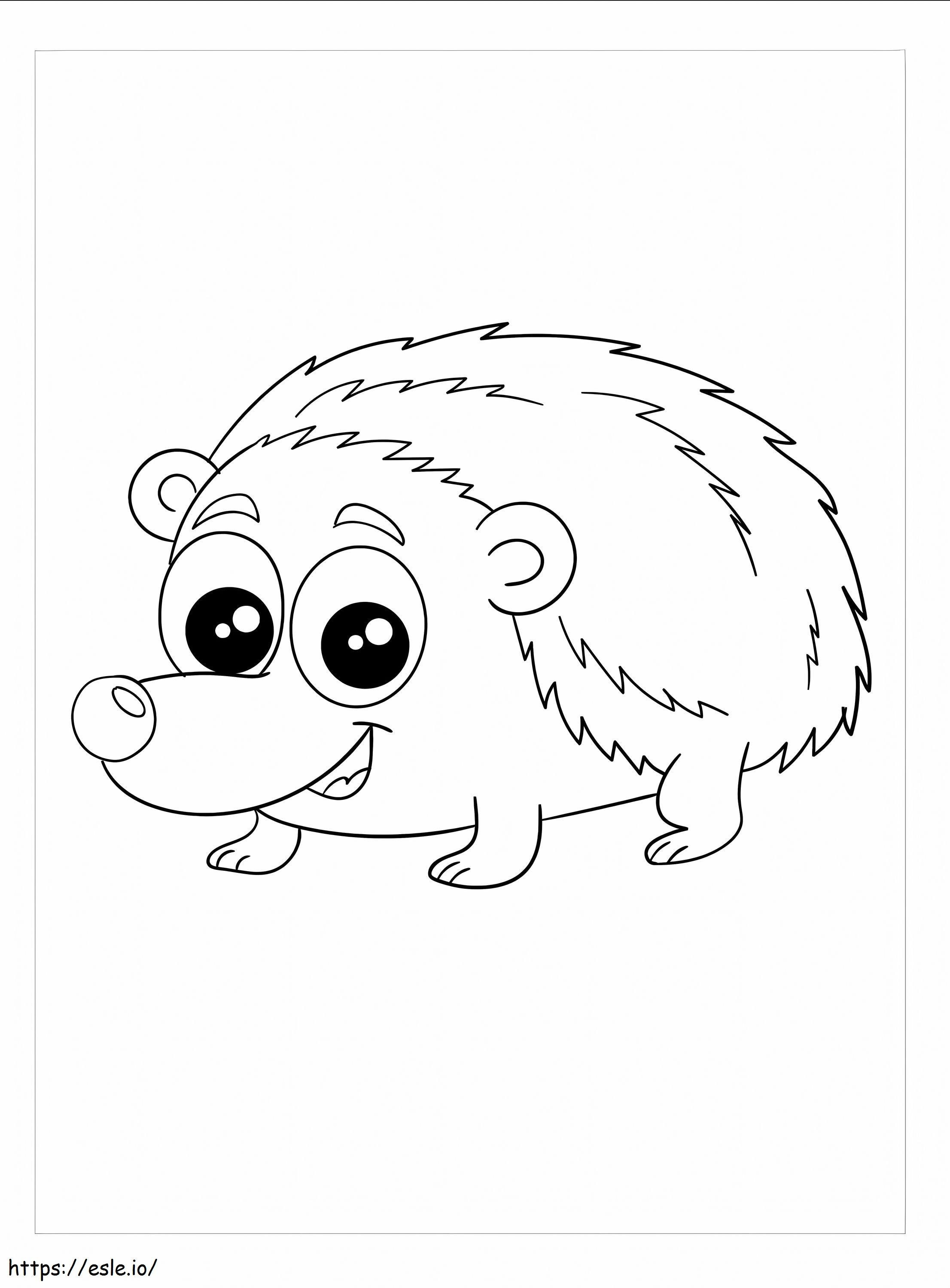 Nice Hedgehog coloring page