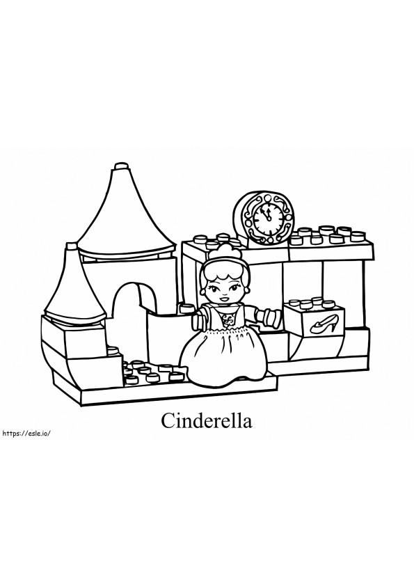 Lego Putri Cinderella Gambar Mewarnai