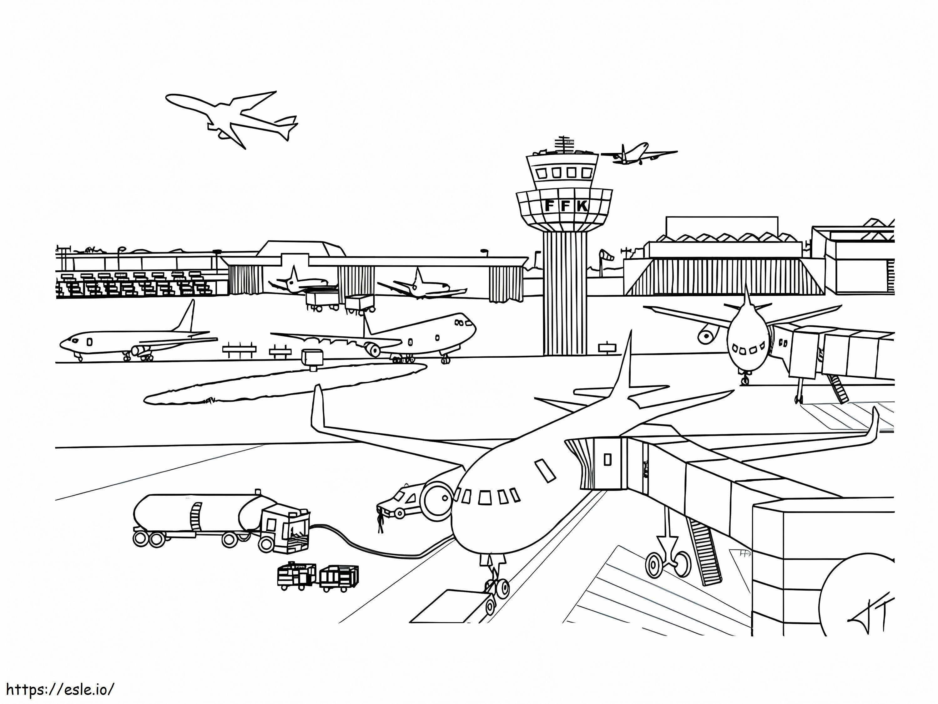 Airport To Print coloring page