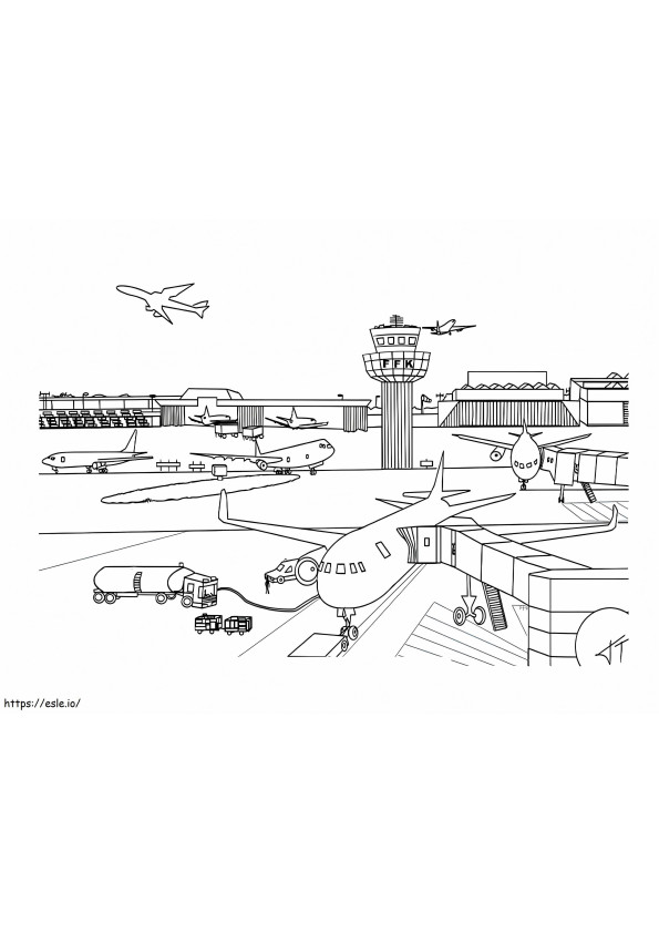 Airport To Print coloring page