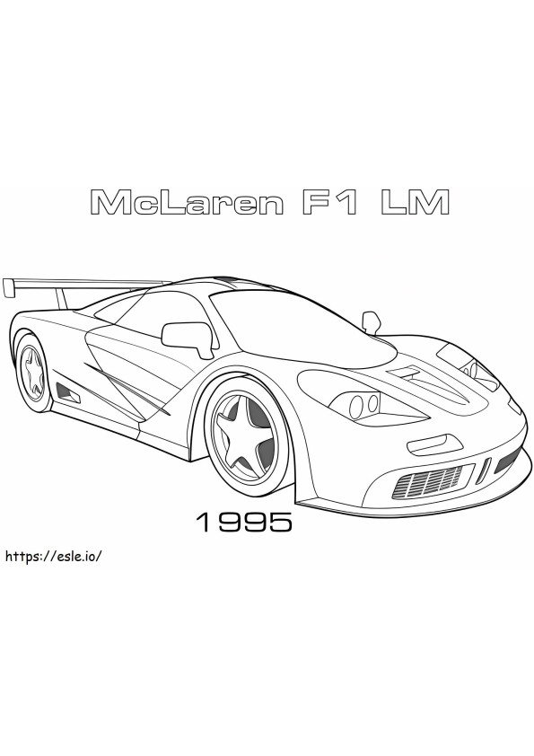 1527154118 1995 McLaren F1 Lm para colorir