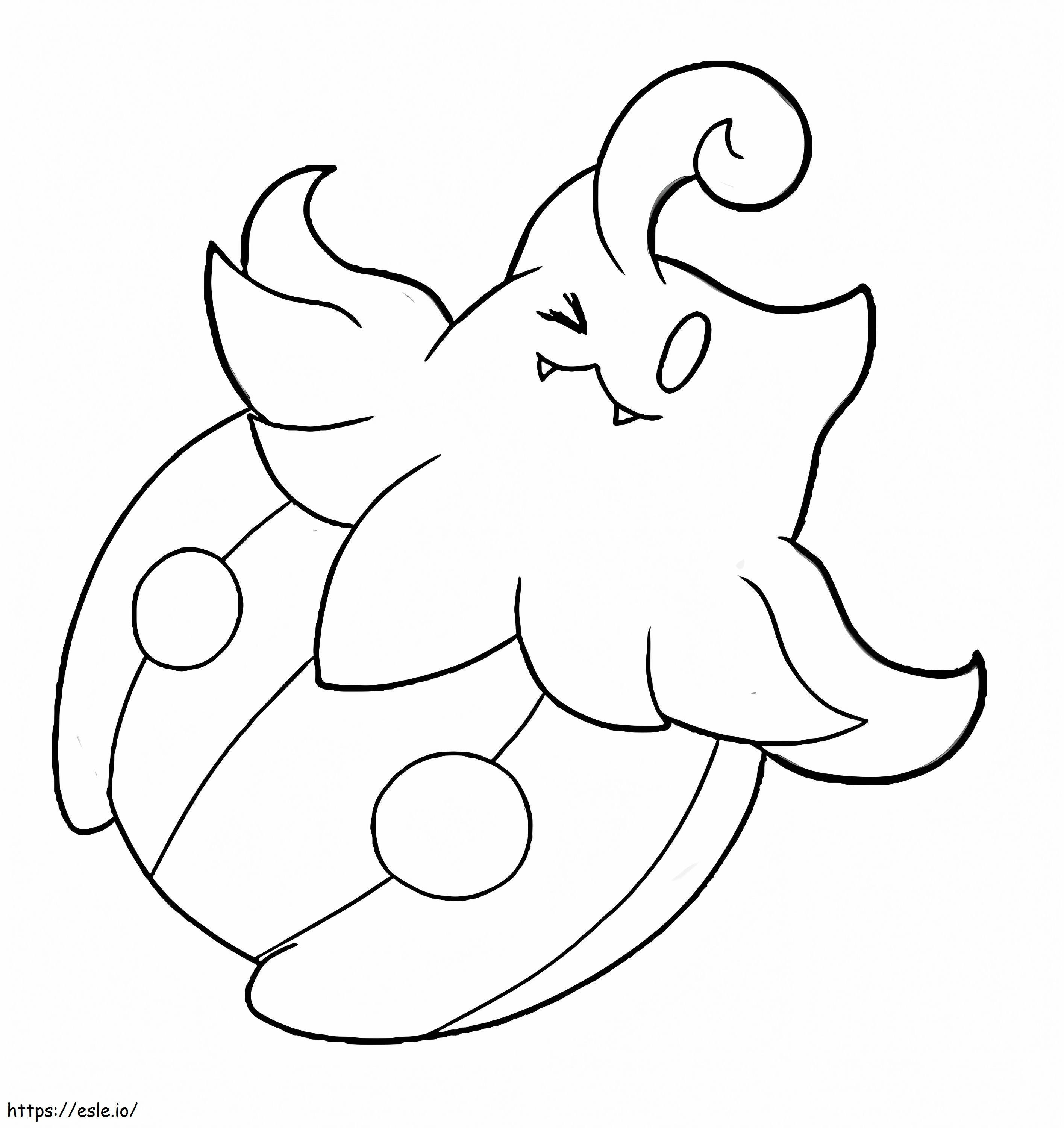 Coloriage Citrouille Pokémon 4 à imprimer dessin