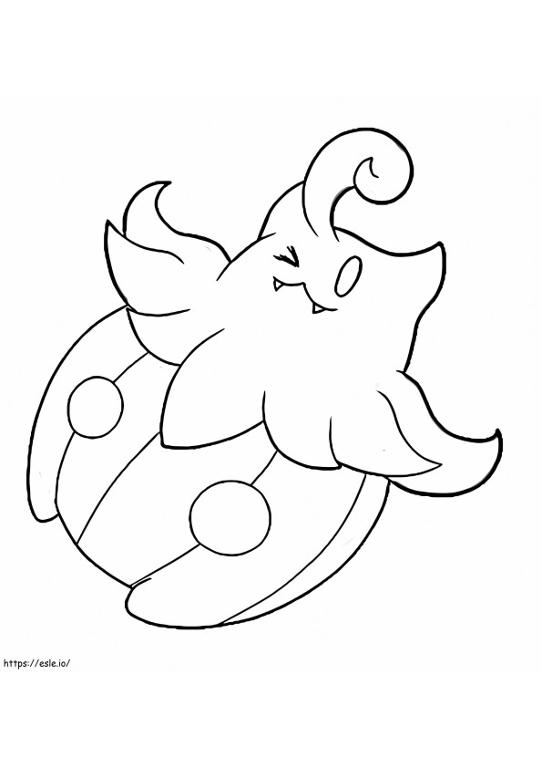 Coloriage Citrouille Pokémon 4 à imprimer dessin